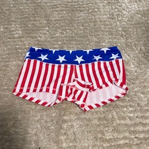 American flag fleo shorts